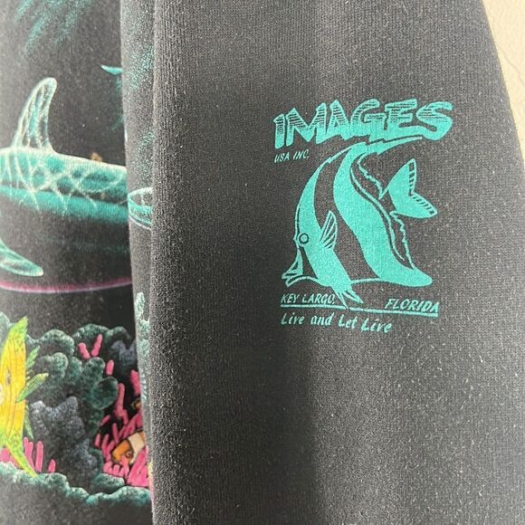 🐠 True Vintage 1992 HABITAT “Complete Wraparound Graphics” Crewneck Sweatshirt - Picture 3 of 10